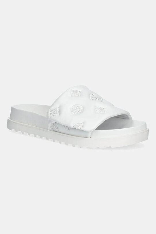 Guess papuci FABIO2 imitatie de piele alb FLJFA2.ELE19.WHITE