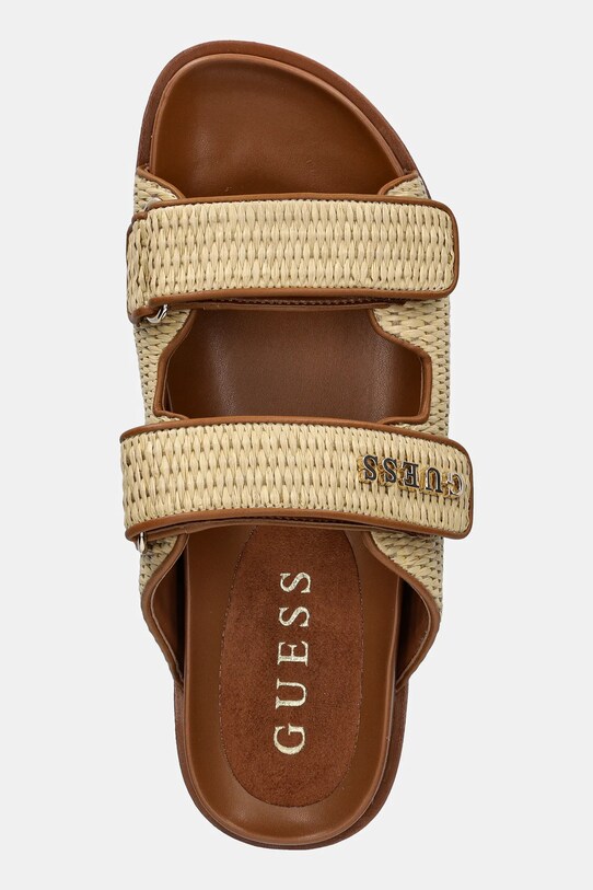 Шльопанці Guess FADELIZE бежевий FLJFDE.FAP19.TAN