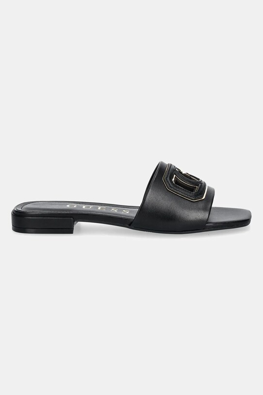 Guess papuci TARISHA FLJTAR.LEA19.BLKGO negru SS25