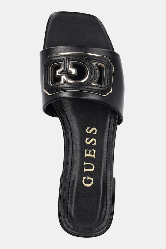 Pantofle Guess TARISHA černá FLJTAR.LEA19.BLKGO