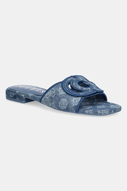Guess papuci TARISHAE textil albastru FLJTSE.DEN19.BLUE