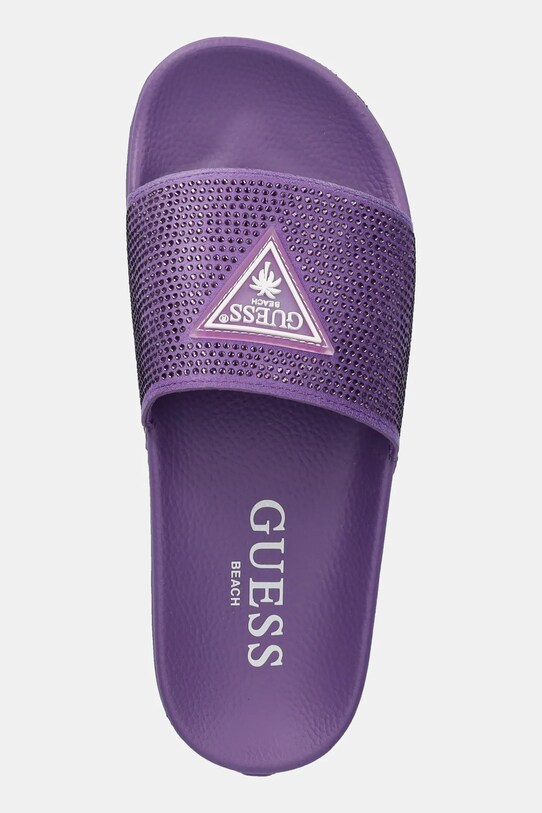 Шльопанці Guess BEACH SLIPPERS STRASS фіолетовий E4GZ25.BB00F.G482