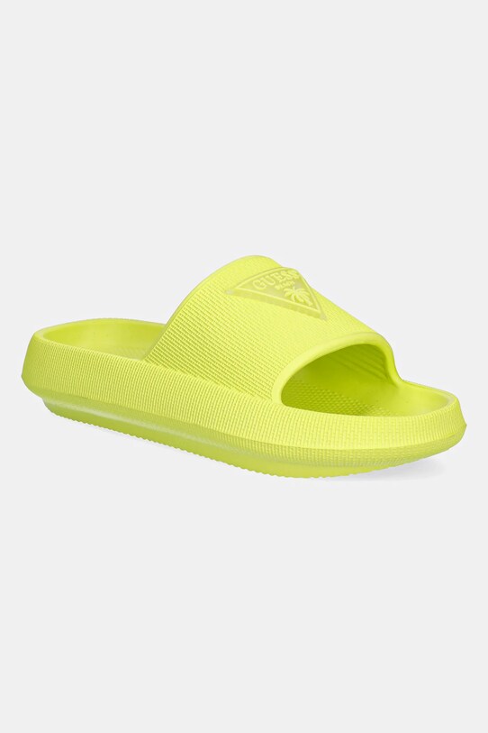 Šľapky Guess RUBBER SLIPPERS plochý zelená E4GZ27.WG5X0.G8BU