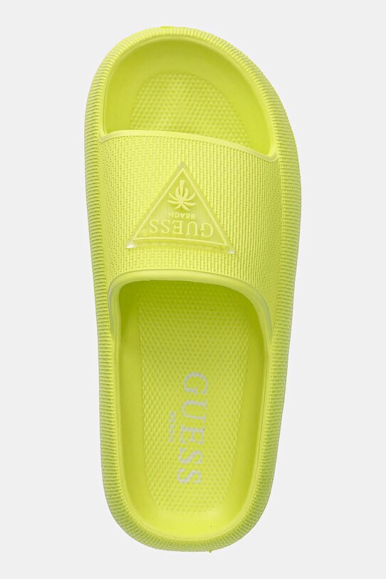 Šľapky Guess RUBBER SLIPPERS zelená E4GZ27.WG5X0.G8BU