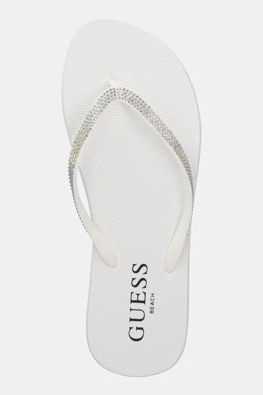 Σαγιονάρες Guess FLIP FLOP RHINESTONE λευκό E5GZ05.BB00F.G011