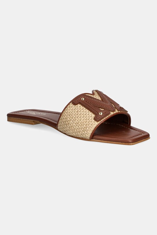 Guess klapki RAMADA RAFIA SLIDE płaski brązowy 5GGZ39.7329A.NAT