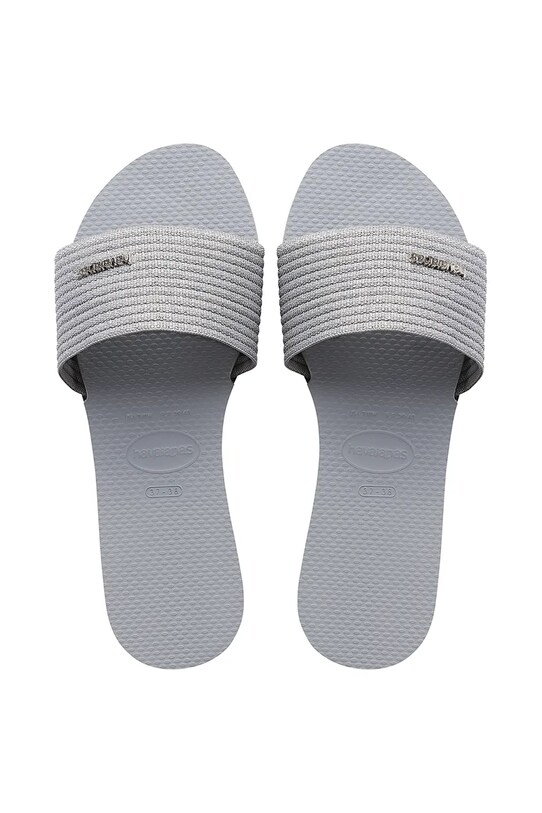 Παντόφλες Havaianas YOU MALTA METALLIC συνθετικό γκρί 4147312.3498