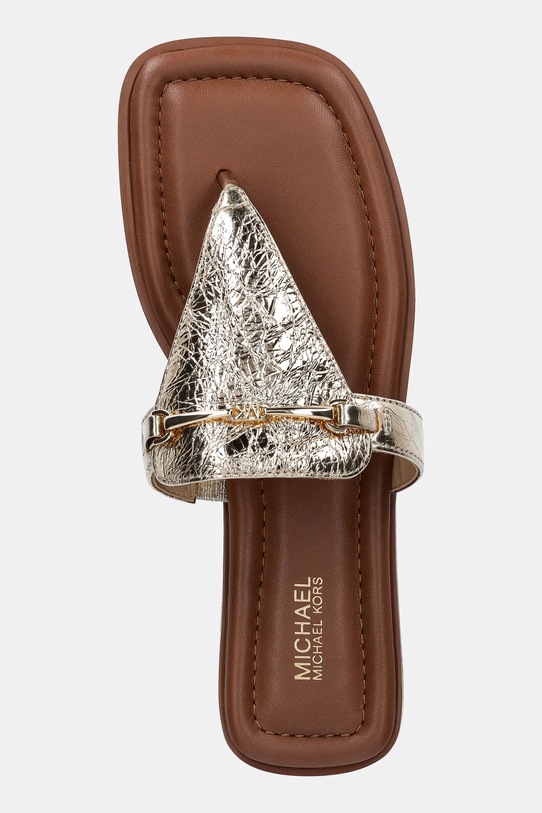 MICHAEL Michael Kors japonki skórzane Lena złoty 40R5LEFS1M.740