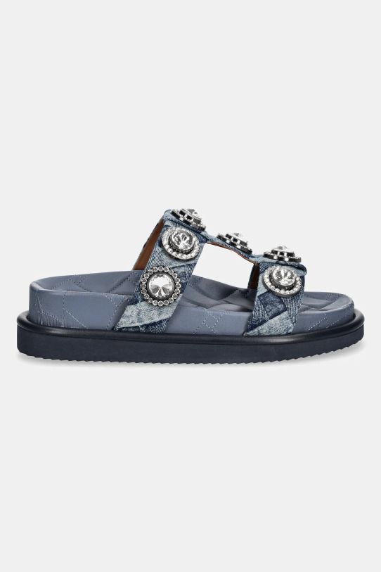 Kurt Geiger London papuci Orson Crystal Sandal 9107188669.DENIM albastru SS25