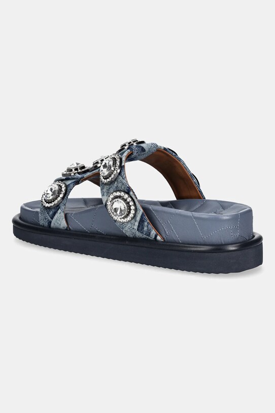 Boty Pantofle Kurt Geiger London Orson Crystal Sandal 9107188669.DENIM modrá