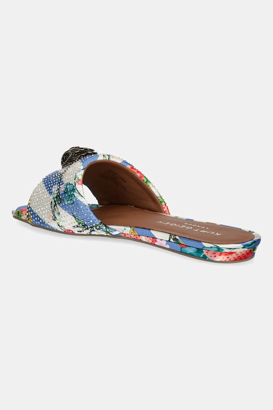 Încălțăminte Kurt Geiger London papuci Kensington Flat Sandal 4368919609.WHITEOTH multicolor