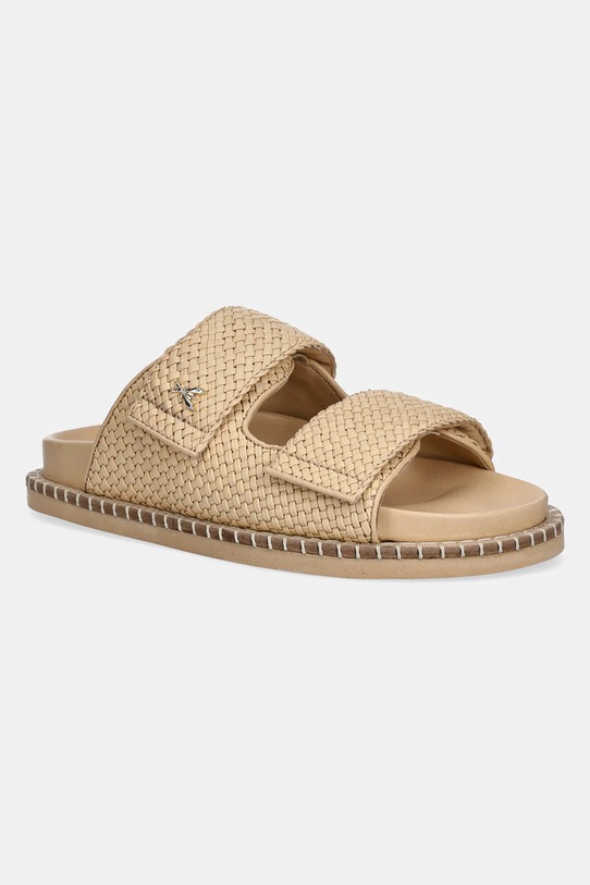 Шкіряні шльопанці Patrizia Pepe віденський бежевий 2X0045.L109.B824