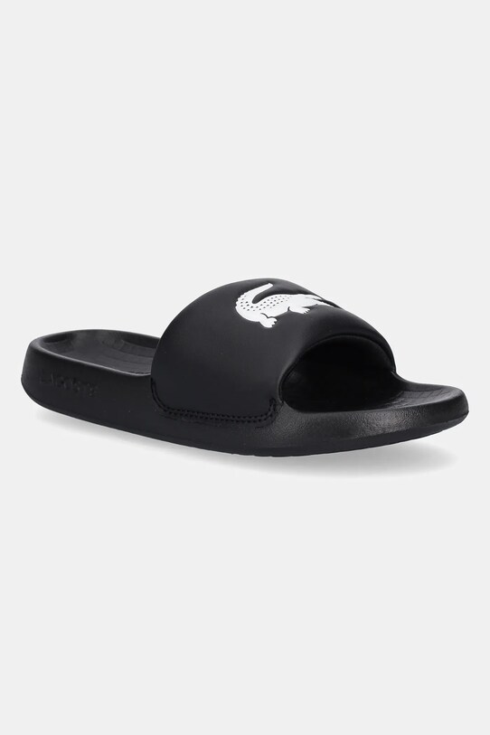 Παντόφλες Lacoste SERVE SLIDE 1.0 ίσια πλατφόρμα μαύρο 49CFA0022
