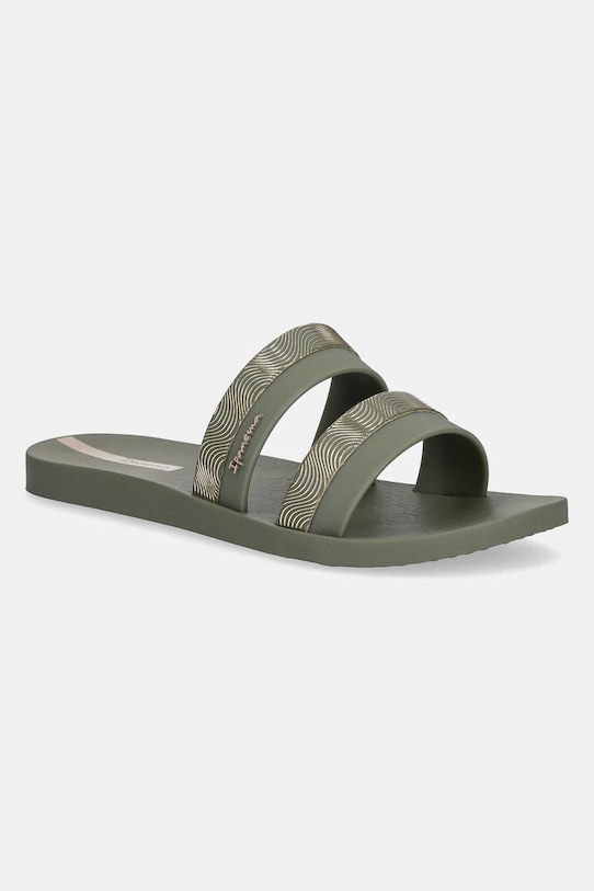 Šľapky Ipanema MESH SLIDE F plochý zelená 83649.BB783