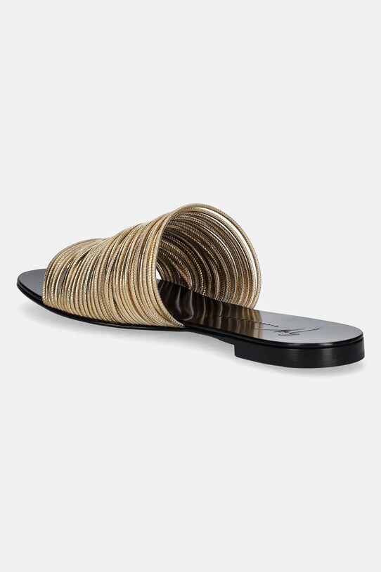 Încălțăminte Giuseppe Zanotti slapi de piele Nuvoroll E500052.003 aur