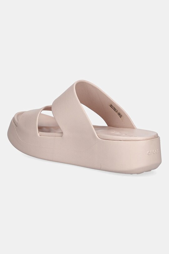Παπούτσια Παντόφλες Crocs Getaway Platform H - Strap 209409.6UR μπεζ