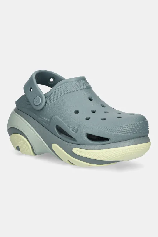 Crocs papuci Bubble Crush Clog platformă turcoaz 210061.3YO