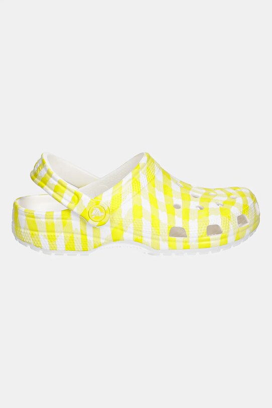 Crocs papuci Classic Gingham Clog 211006.78R galben SS25