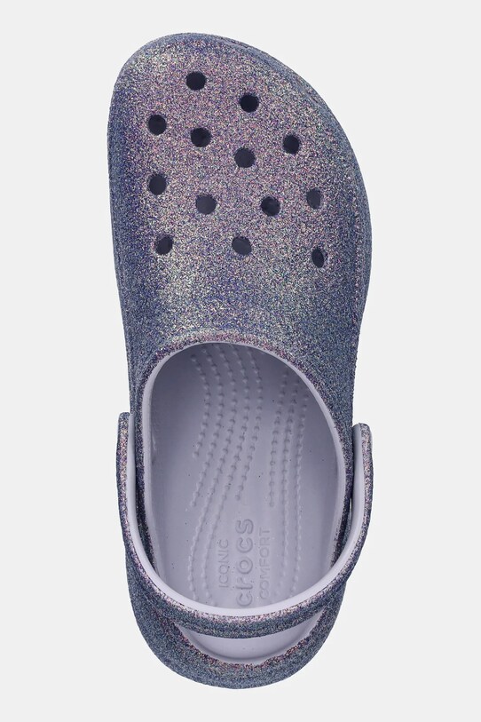 Шлепанцы Crocs Platform Irid Glitter Clog фиолетовой 211024.5BR