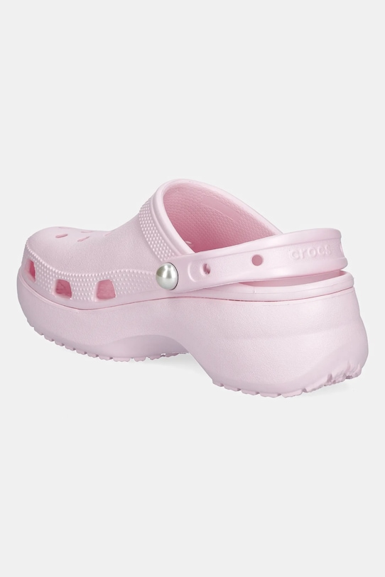 Încălțăminte Crocs papuci Classic Platform Pearl Clog 211231.6ZW roz
