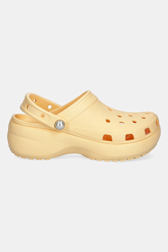 Crocs papuci Classic Platform Pearl Clog 211231.78Z portocaliu SS25