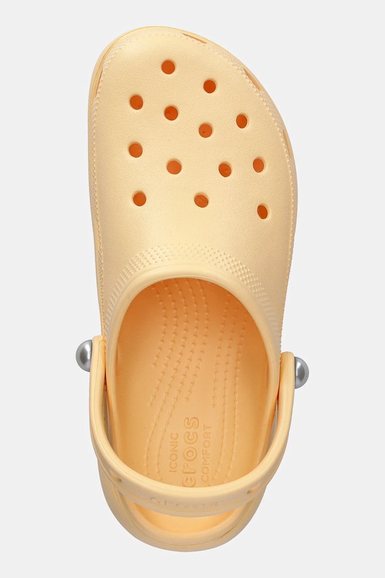 Crocs papuci Classic Platform Pearl Clog portocaliu 211231.78Z