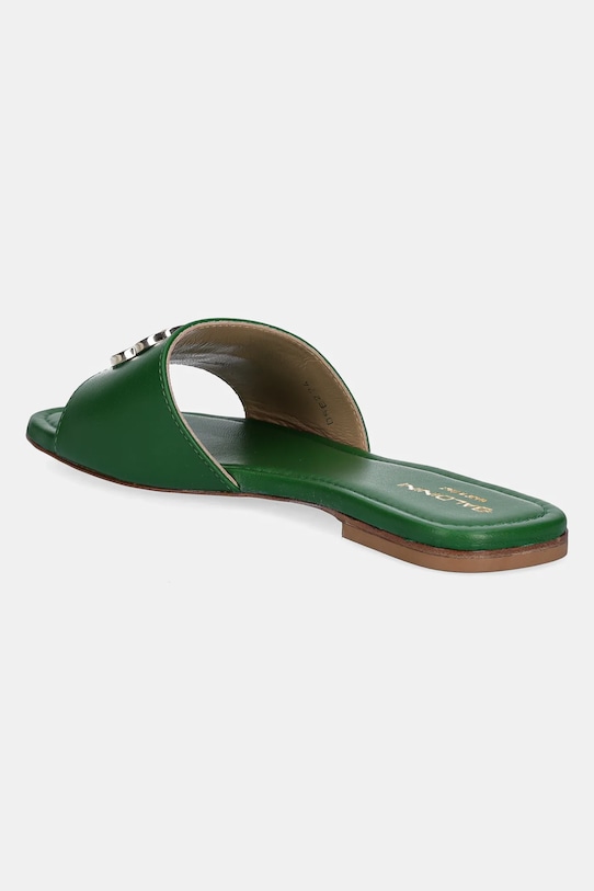 Încălțăminte Baldinini slapi de piele D5E224P1NAPP.5028 verde