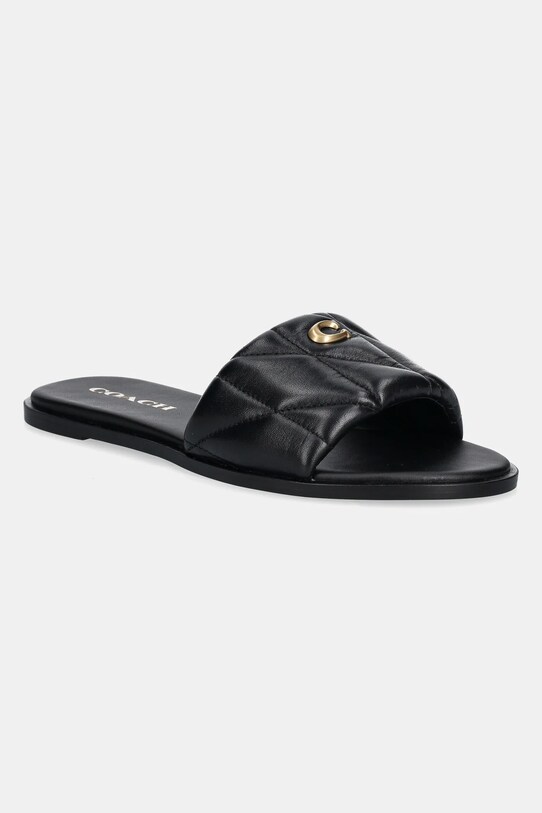 Coach slapi de piele Holly piele negru CR047.BLK