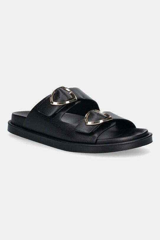 Blauer ciabatte slide GLADE flat nero S5GLADE01.PUL