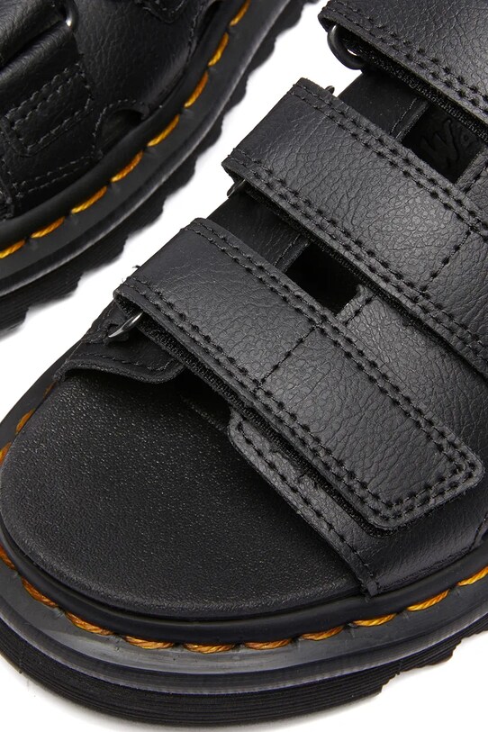 Obuwie Dr. Martens klapki skórzane Raine DM40522001 czarny