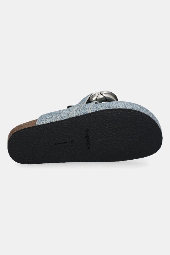 JW Anderson klapki zamszowe LF0048.LA0238.800 niebieski