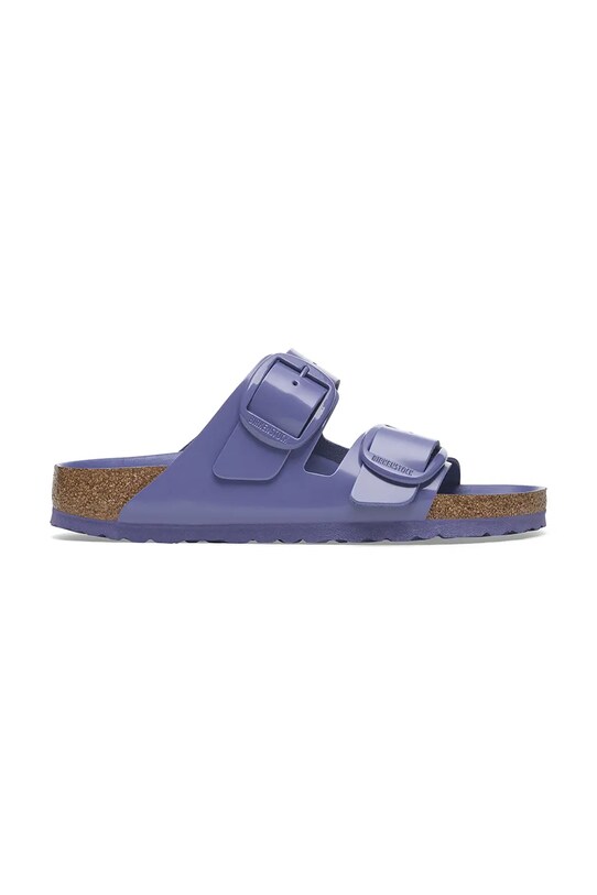 Kožené šľapky Birkenstock Arizona Big Buckle lakovaná koža fialová 1029383
