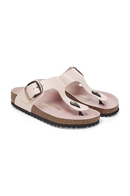 Kožne japanke Birkenstock Gizeh Big Buckle roza 1029484