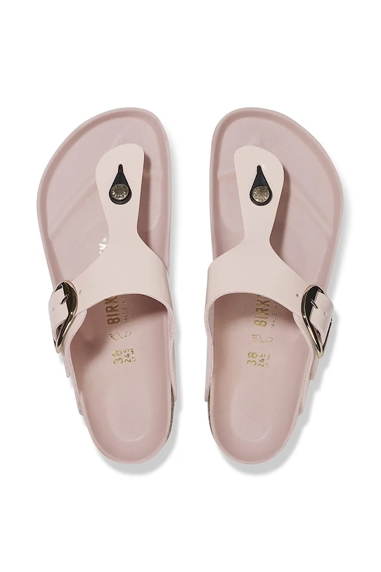 Δερμάτινες σαγιονάρες Birkenstock Gizeh Big Buckle 1029484 ροζ