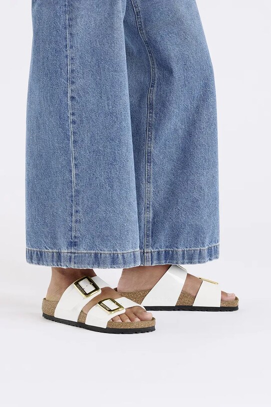 Birkenstock papuci Sydney Patent Cushion Buckle 1029438