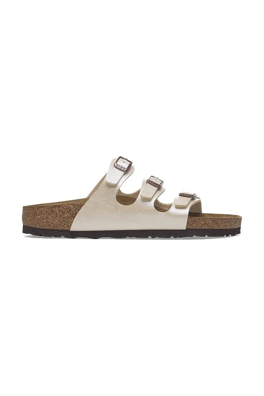 Pantofle Birkenstock Florida Graceful plochý bílá 1029818