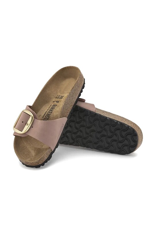 Nubukové pantofle Birkenstock Madrid Big Buckle 1024016