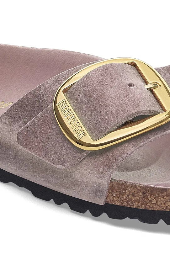 Boty Kožené pantofle Birkenstock Madrid Big Buckle 1029300 fialová