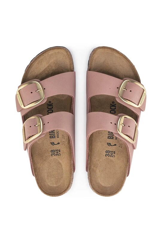 Birkenstock papuci din nubuc Arizona Big Buckle 1023963 roz