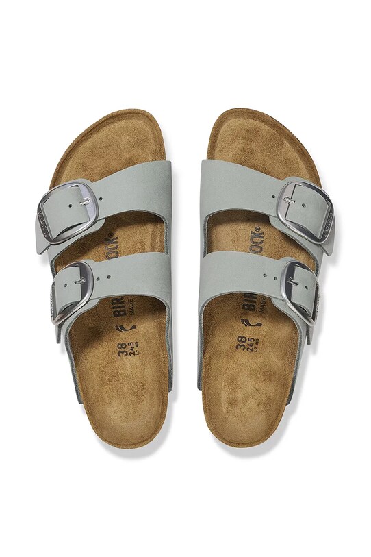 Birkenstock papuci din nubuc Arizona Big Buckle 1029311 gri