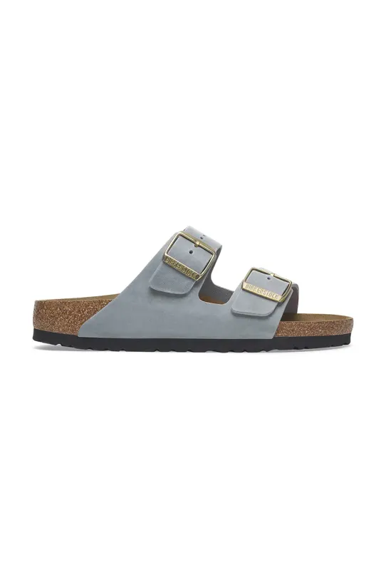 Шкіряні шльопанці Birkenstock Arizona віденський сірий 1029253