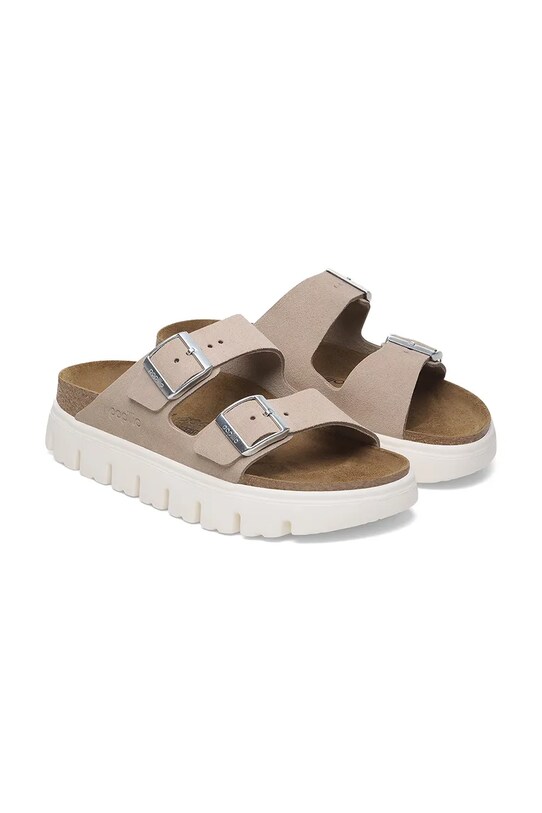 Παντόφλες σουέτ Birkenstock Birkenstock x Papillio Arizona Chunky ροζ 1029117