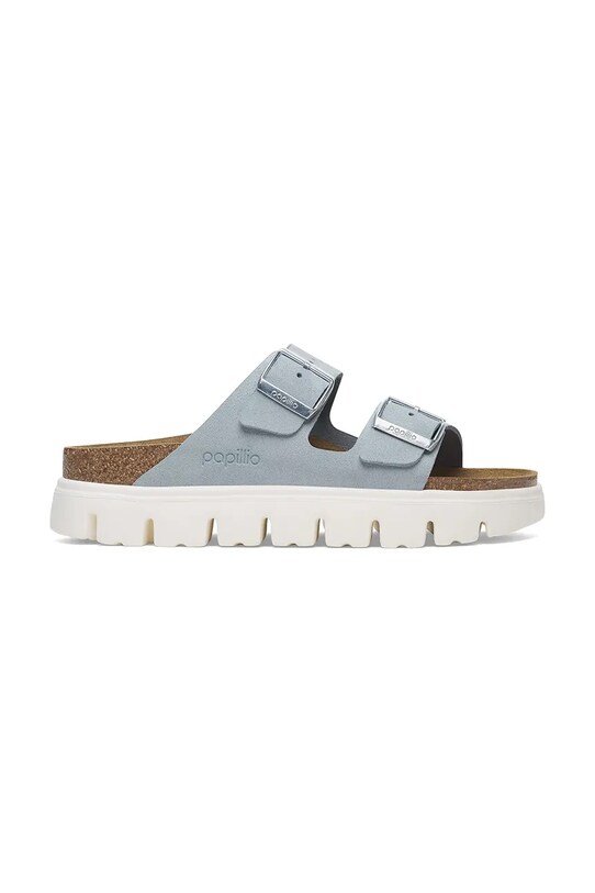Birkenstock klapki zamszowe Birkenstock x Papillio Arizona Chunky pozostałe niebieski 1029141