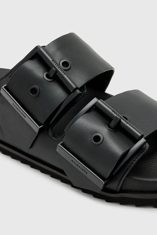 AllSaints slapi de piele Sian Sandal negru W034FC.BLK