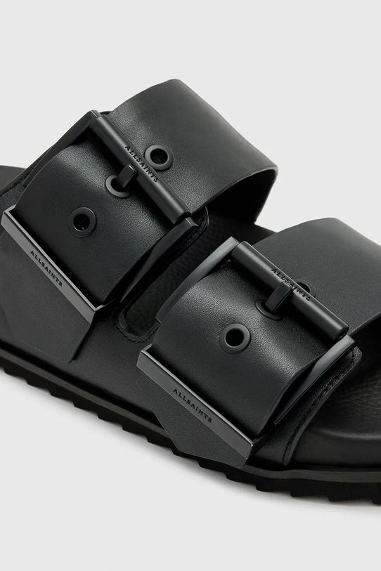 Кожаные шлепанцы AllSaints Sian Sandal чёрный W034FC.BLK