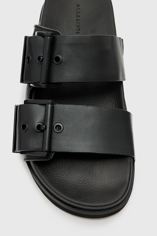 Кожаные шлепанцы AllSaints Sian Sandal W034FC.BLK чёрный