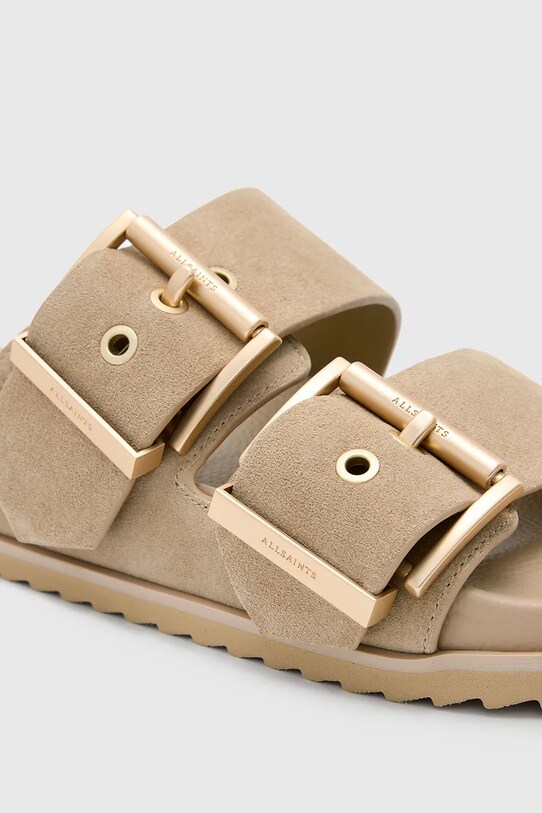 AllSaints papuci din piele Sian Sandal bej W035FC
