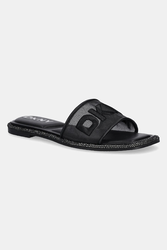 Dkny papuci Badin Logo textil negru K1565205.BLK