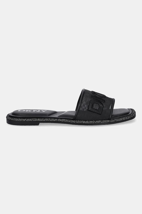 Dkny papuci Badin Logo K1565205.BLK negru SS25
