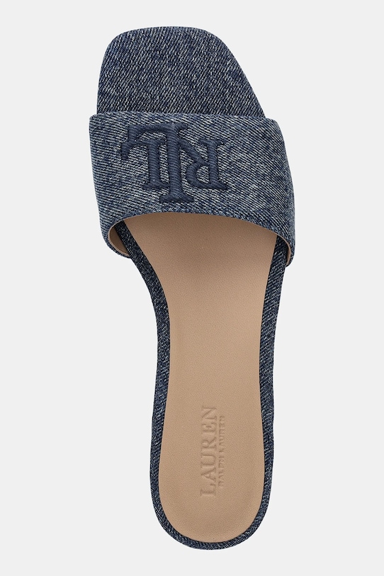 Lauren Ralph Lauren klapki Everley Sld niebieski 802966836001.400